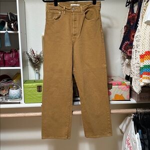 Levi’s Ribcage Straight 30x27 Button Fly Jeans